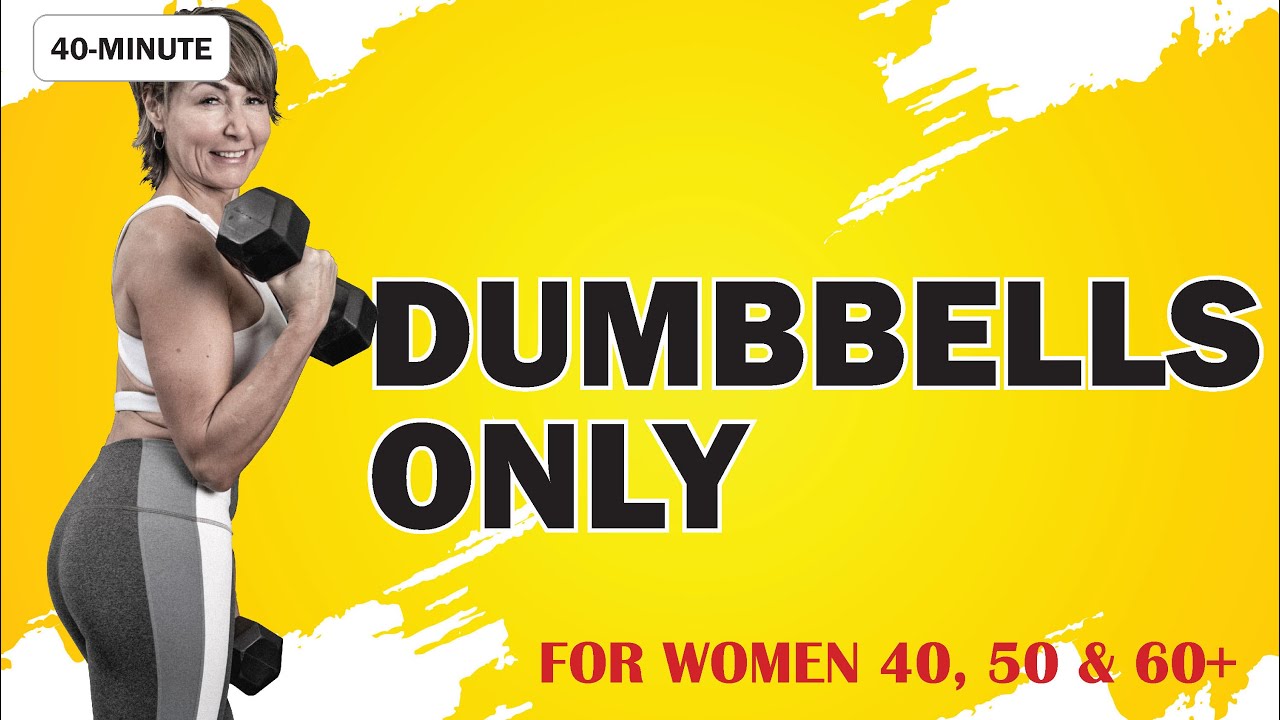 Back, Biceps & Shoulders Workout with Dumbbells for Women Over 40