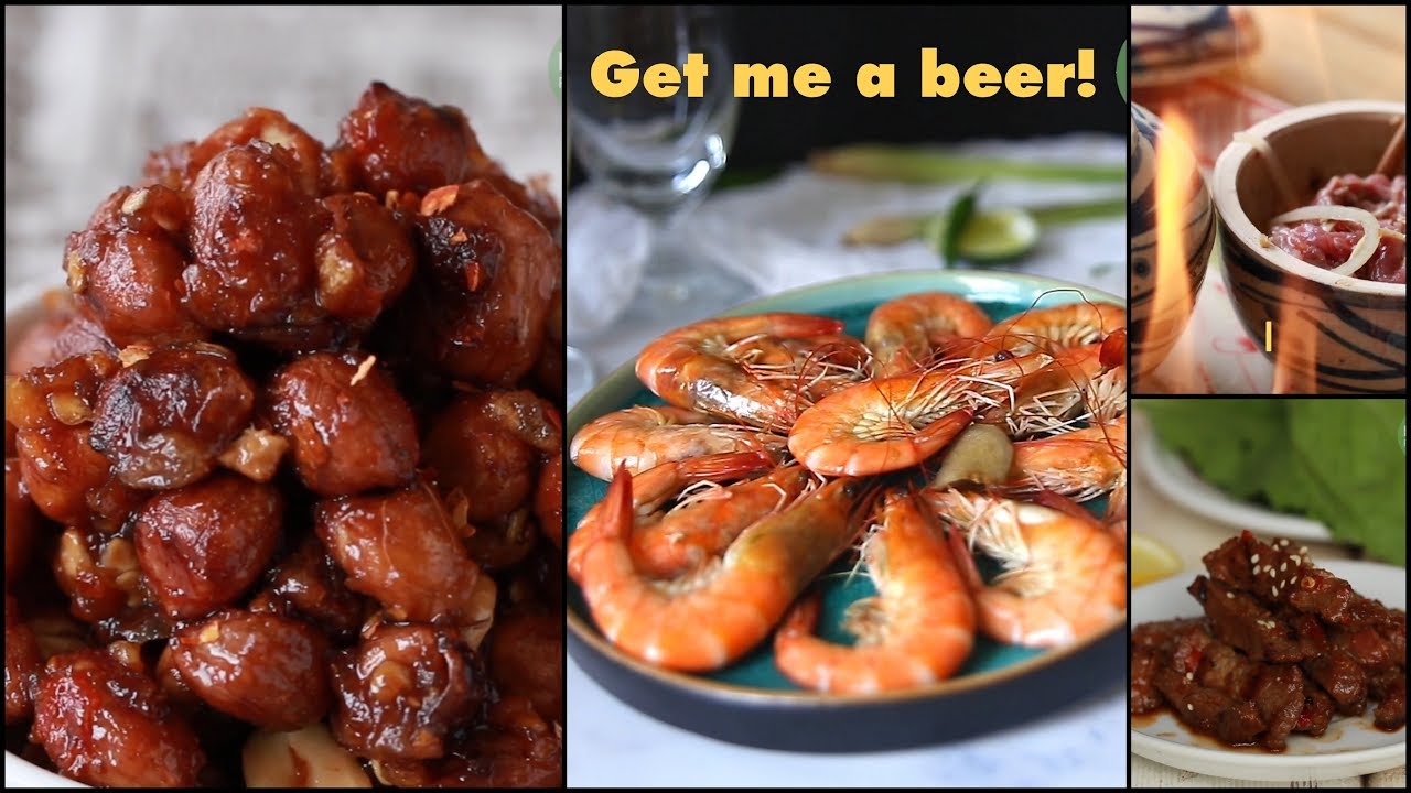 5 Tasty DRINKING SNACKS  - 5 M&oacute;n Nhậu - Helen's Recipes