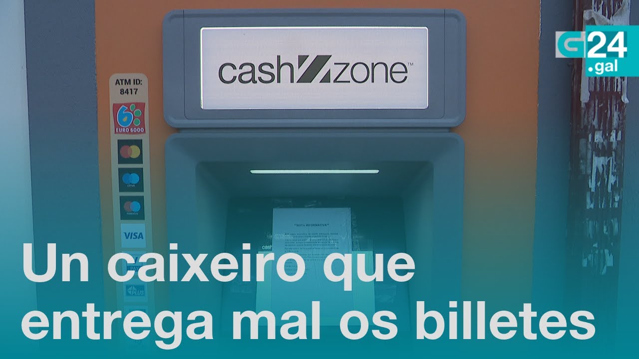 Un caixeiro automático en BERTAMIRÁNS entrega billetes de 10 no canto de 50