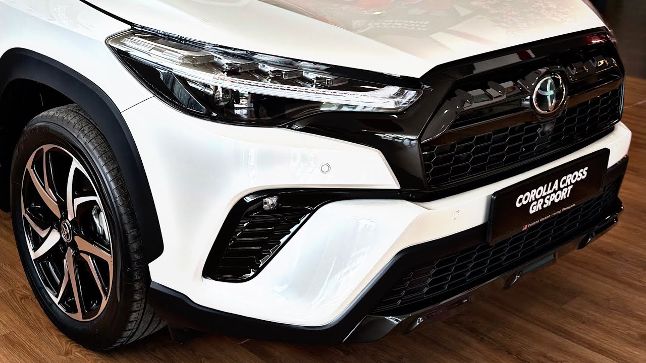 2026 The New Toyota Corolla Cross GR Sport White Color | exterior & interior details