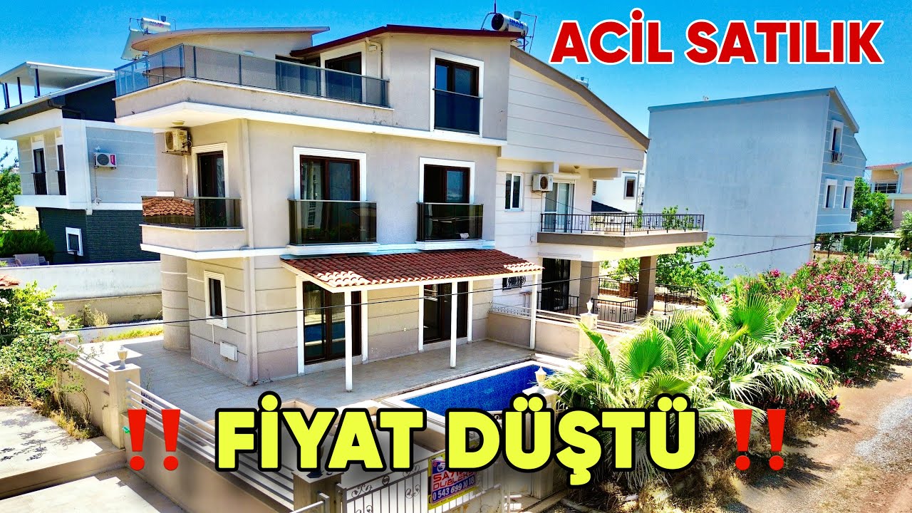 💰SATILDI💰Didim Altınkumda Fiyatı Düşen Çok Acil Satılık Denize Çok Yakın Havuzlu 3+1 Villa / No:71