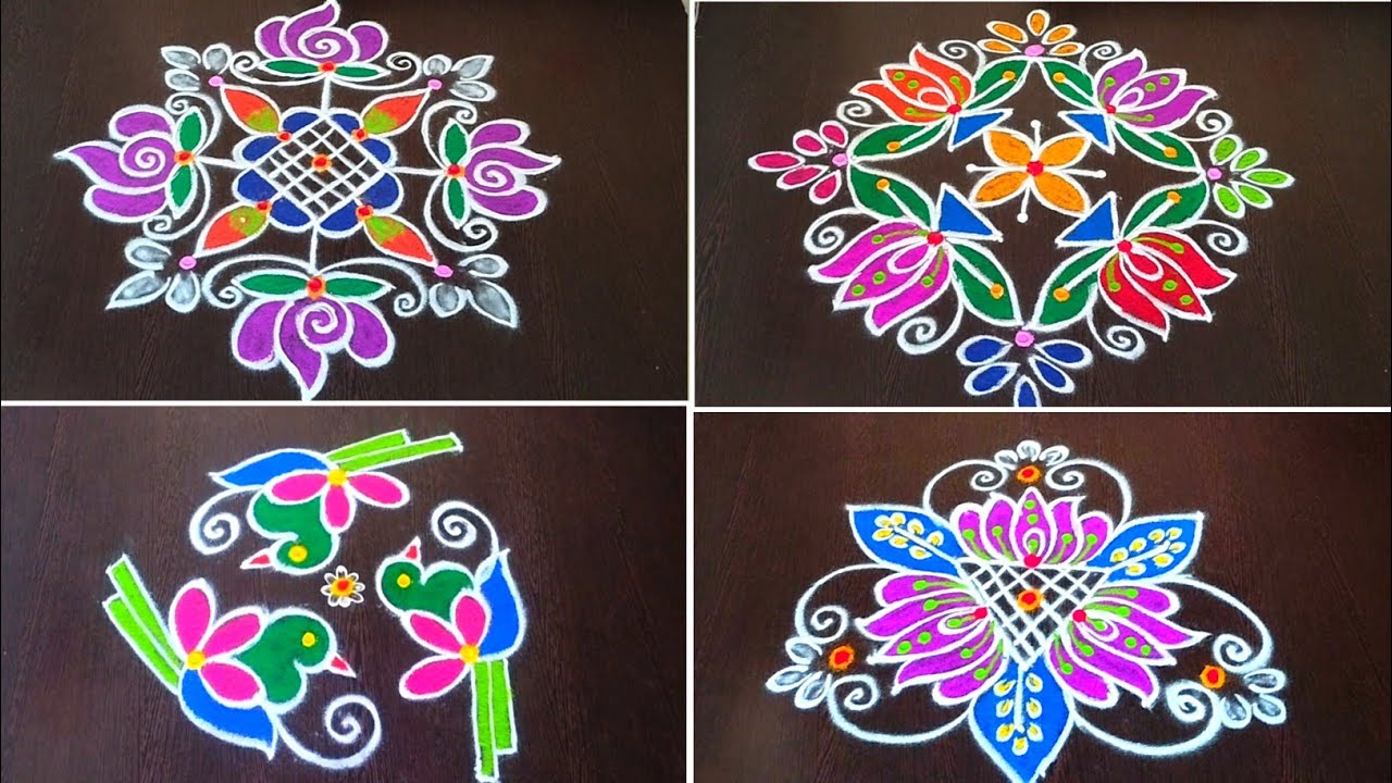 Simple and Beautiful Rangolis | daily rangoli designs | Chukkala muggulu | rojuvari muggulu | kolam.