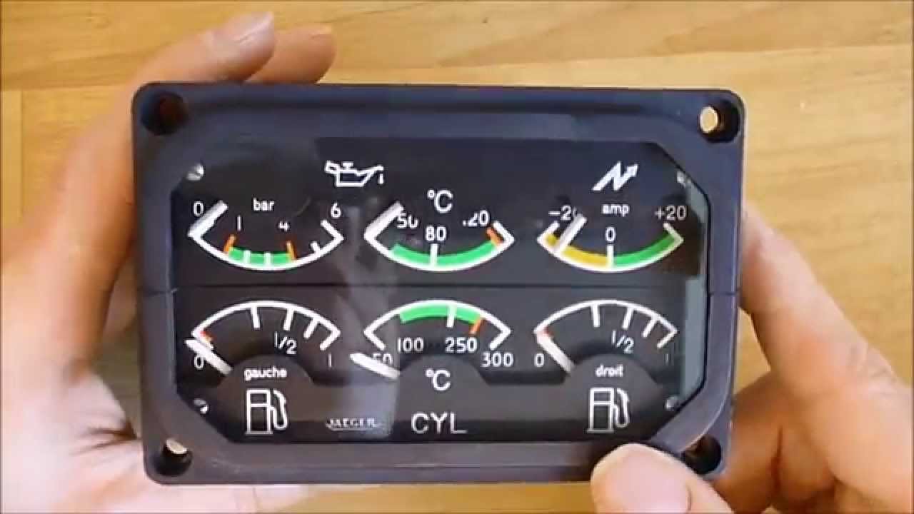Restored 6 in  1 aircraft instrument
