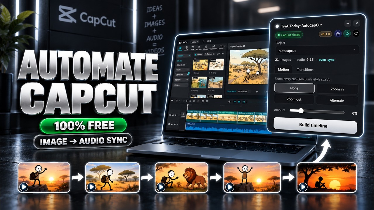 Stop Editing CapCut Manually &mdash; This Free Tool Builds Your Timeline For You