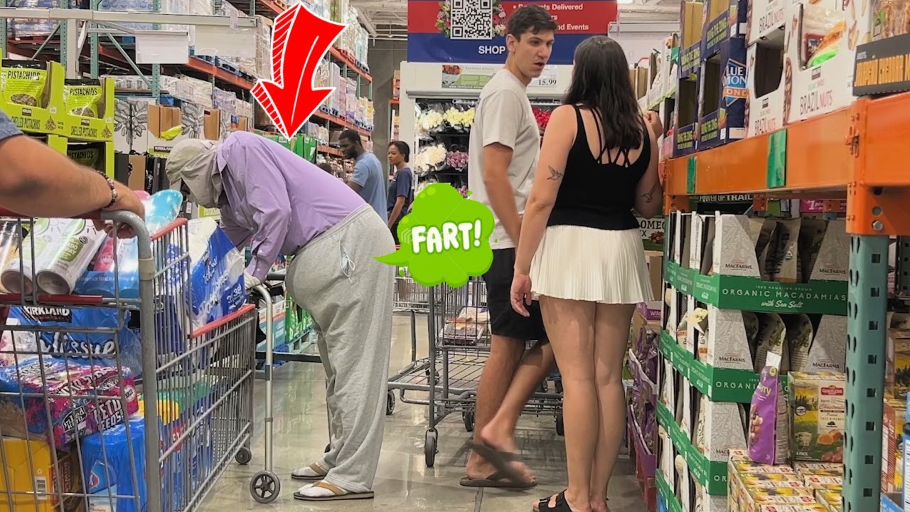 Old Man Farts On People Of Costco!! (Wholesale Farts)