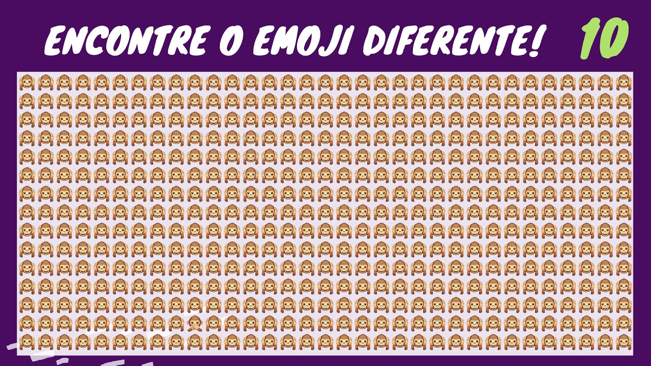 ENCONTRE O EMOJI DIFERENTE #8 ALTA DIFICULDADE