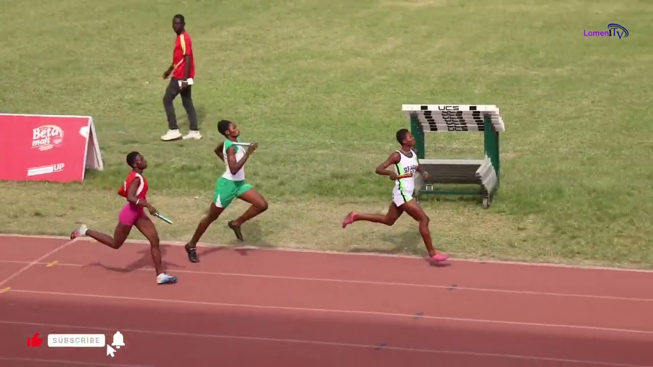 Girls 1000m medley heat 3. 2:12.35sec. SuperZonals 2026. Ashanti region.