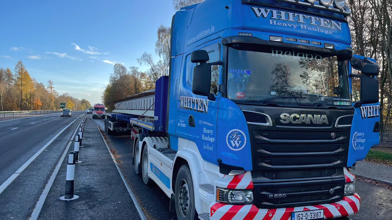 Whitten Heavy Haulage delivering  Bridge Beams