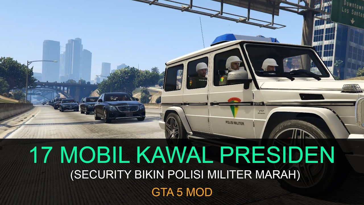 KONVOY PENGAWALAN PRESIDEN TERPANJANG - GTA 5 MOD