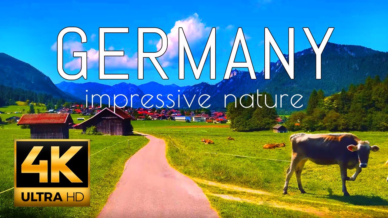 4K UHD BEAUTIFUL LANDSCAPE by healing and meditative music in Germany/Bavaria/Allgäu.