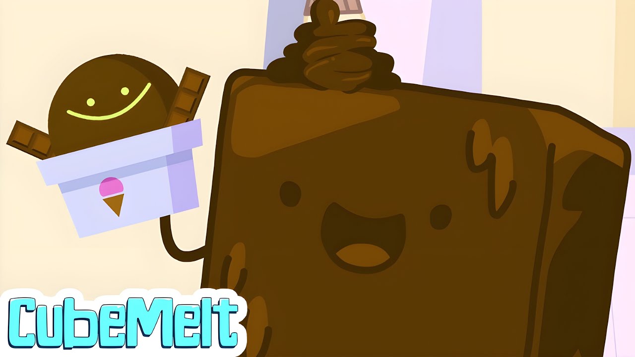 CubeMelt's Ice Cream Adventure | Funny Cartoon