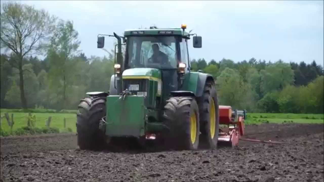 Maislegen mit JD 7810 und Becker Lu Bollen