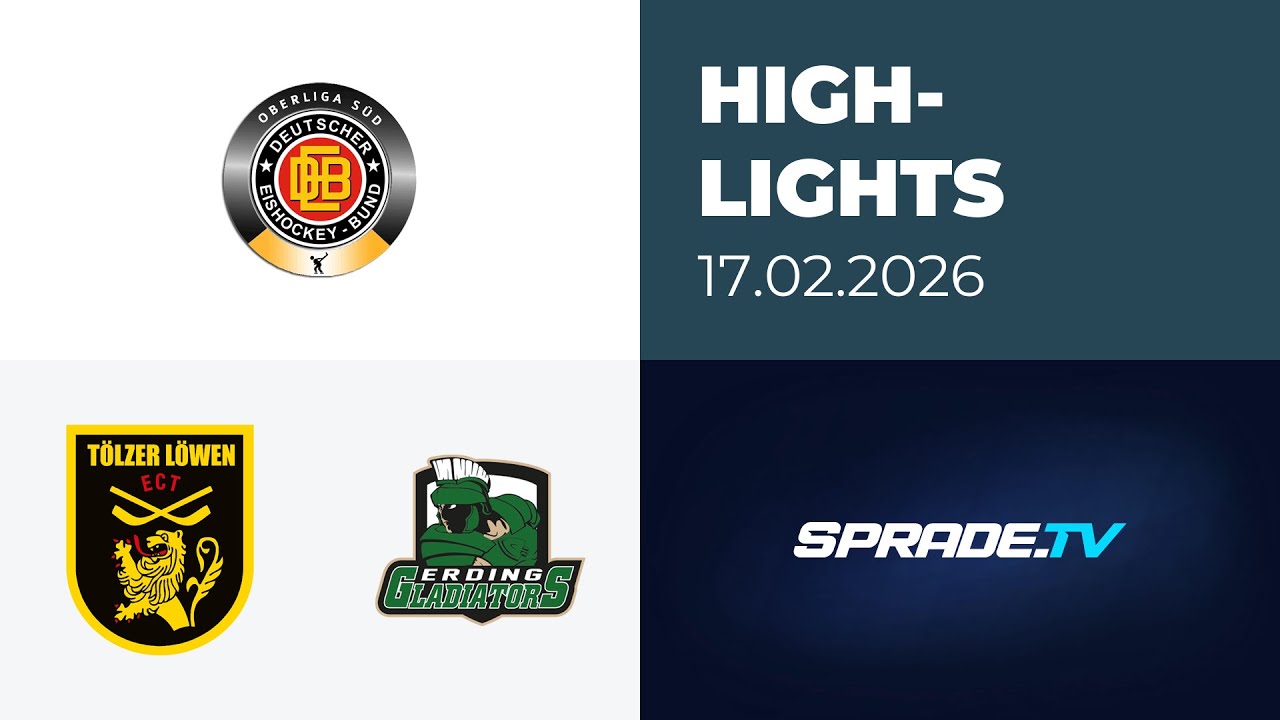 17.02.2026 - Highlights - Tölzer Löwen vs. Erding Gladiators