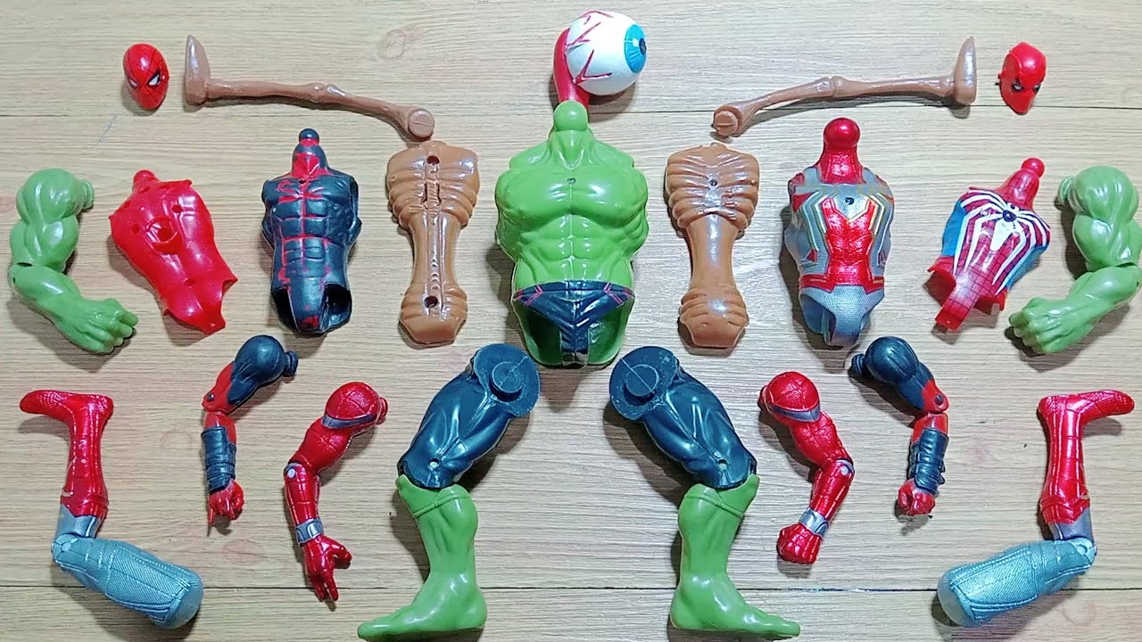 Asssemble Superhero Deadpool - Hulksmash - Sirenhead And Spiderman Avengers Toys