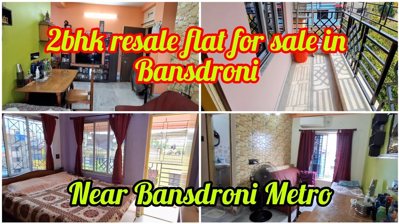 2bhk flat for sale near Master da Suriya sen metro station, Bansdroni Metro. 