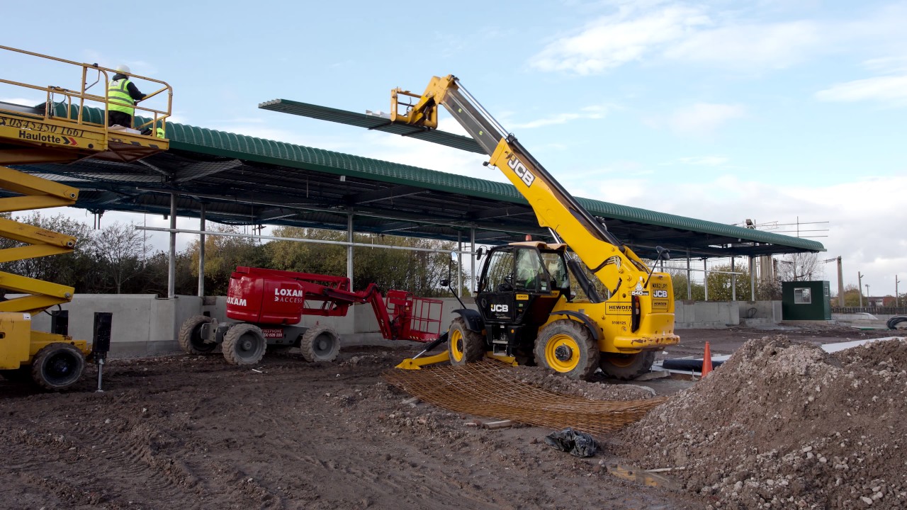 Old Swan Household Waste Recycling Project - Construction Timelapse 4k