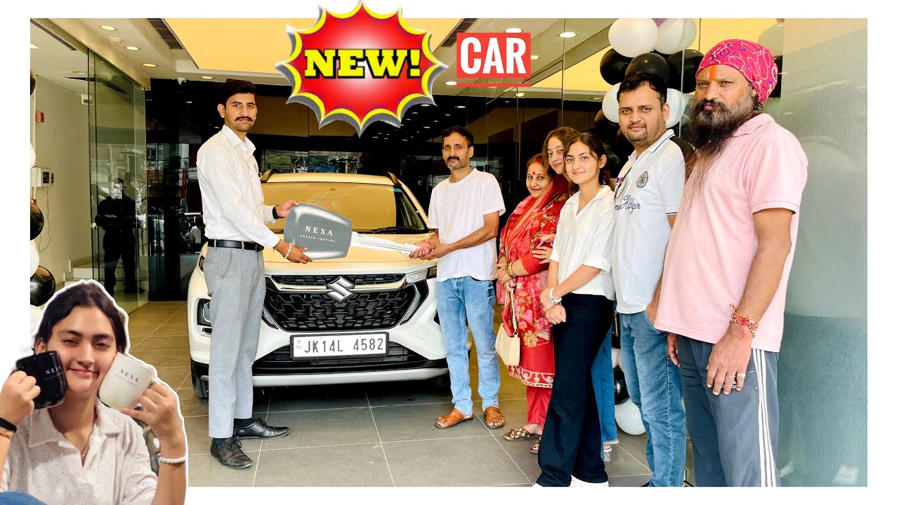 Lo ji, aa gyi new car❤️😍  || Maruti Suzuki NEXA Fronx | Delivery Day Experience 🚗✨