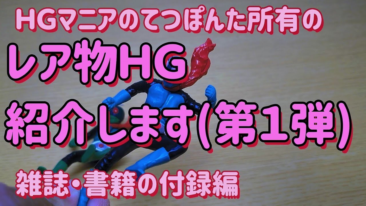 ＨＧ仮面ライダーのレア物紹介(第１弾)雑誌・書籍の付録編