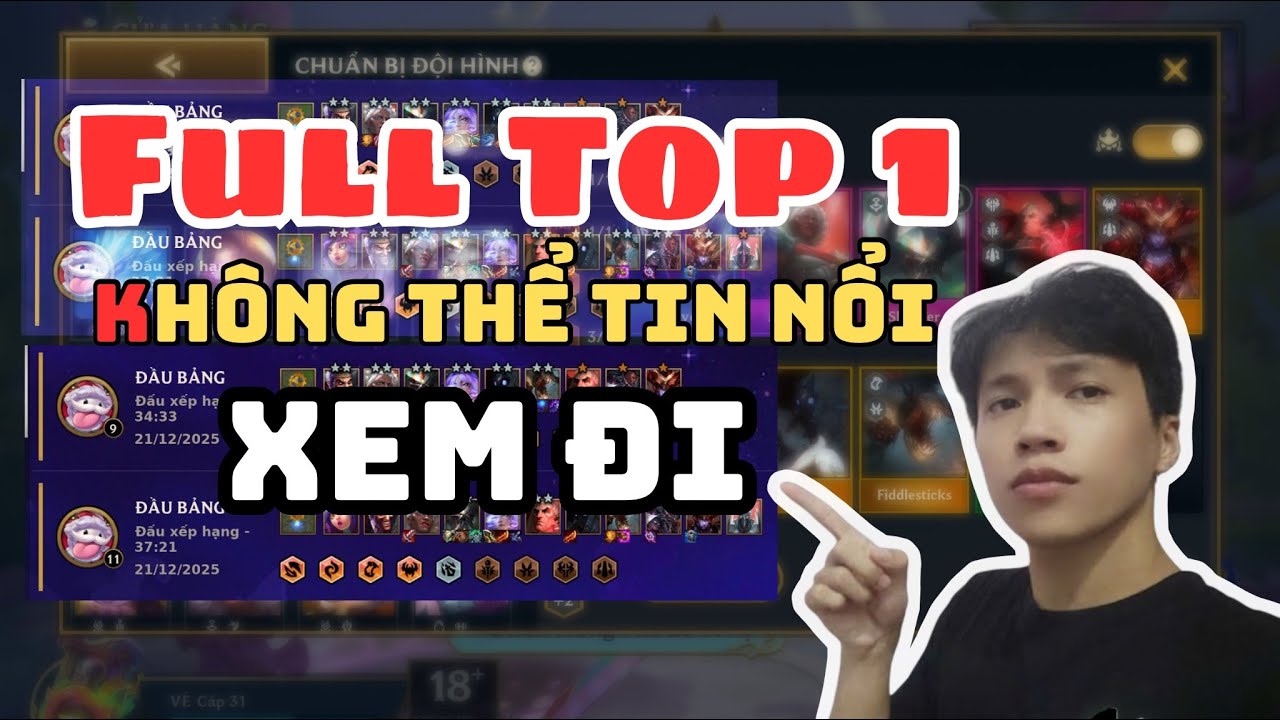 FULL TOP 1 LIÊN TỤC | META BÁ ĐẠO TFT 16.1c – LEO RANK CỰC DỄ! Rcv Gaming