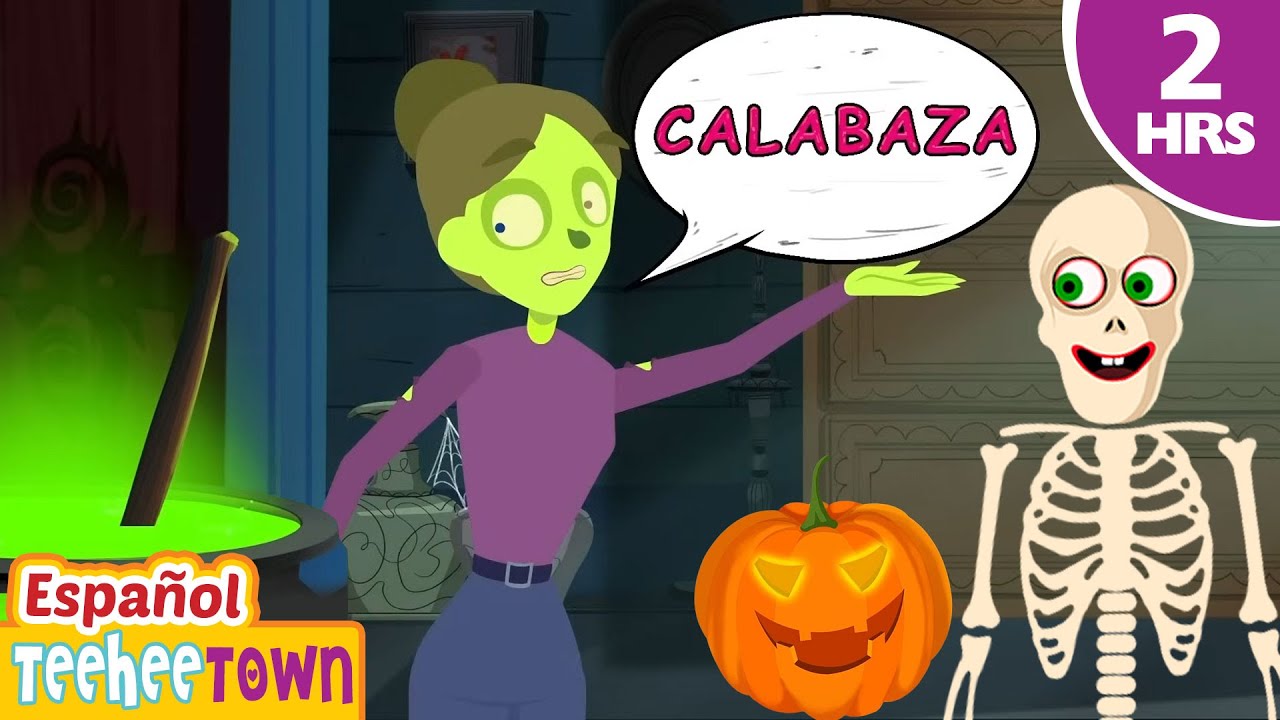 [4K] Cena Familiar de Zombis Espeluznante 🧟| 2 Horas de Canciones de Halloween | Pueblo Teehee