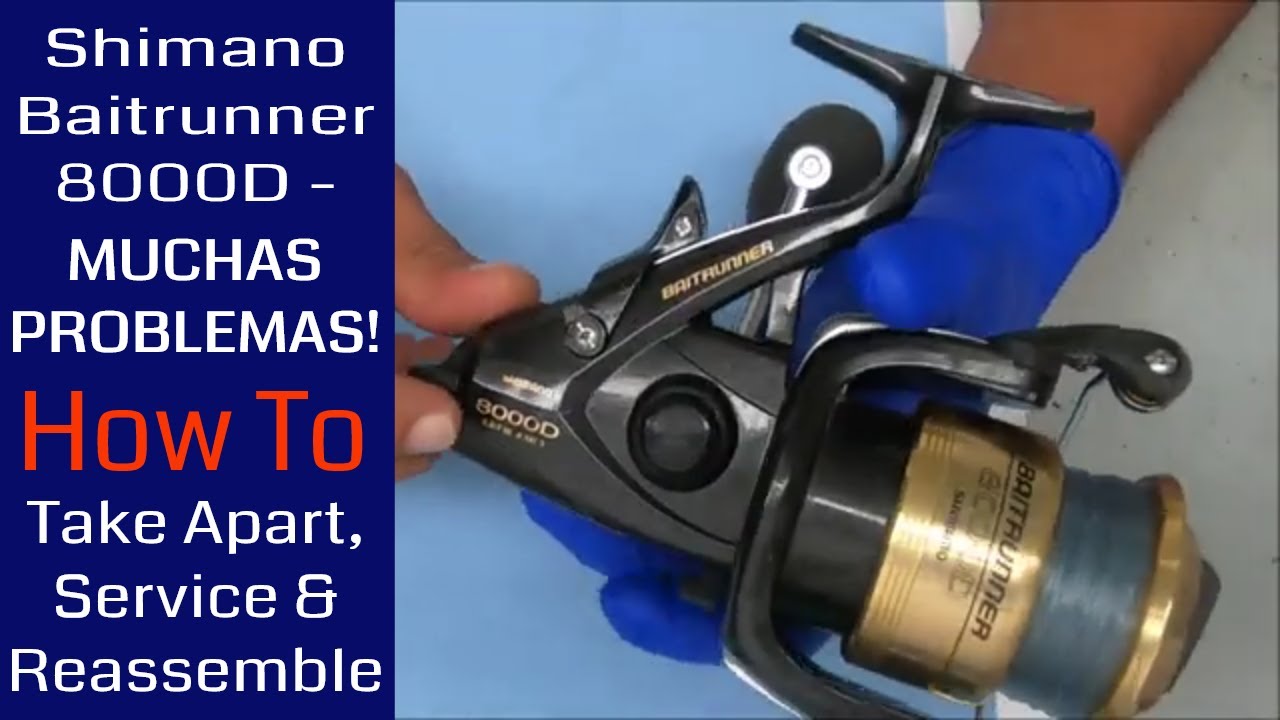 Shimano Baitrunner 8000D - MUCHAS PROBLEMAS And Rebuild: Fishing Reel Repair