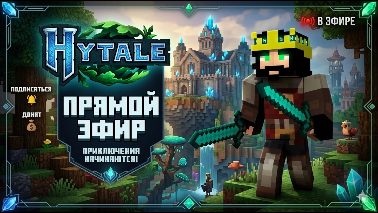 HYTALE: Выживание и Прогресс ⚒️ Стрим в прямом эфире! №1