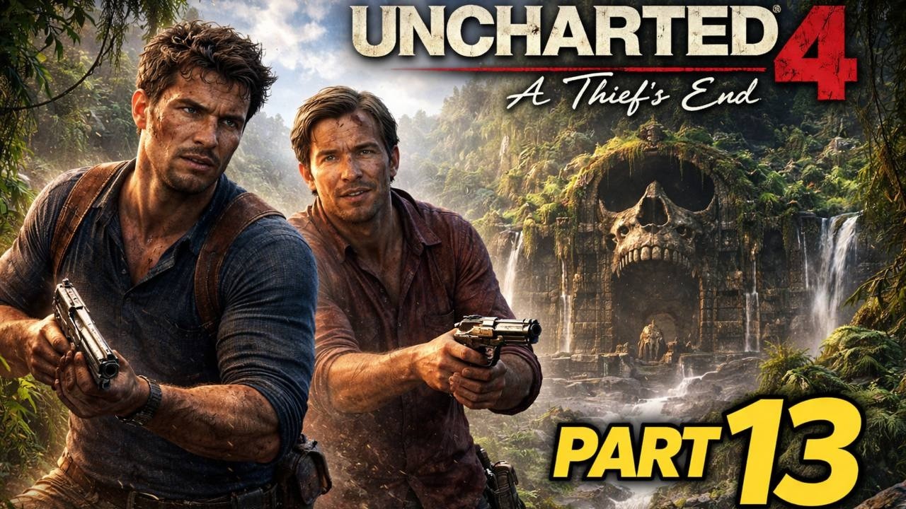 Uncharted 4 A Thief's End Walkthrough Gameplay Part 13 - Marooned (PS5)