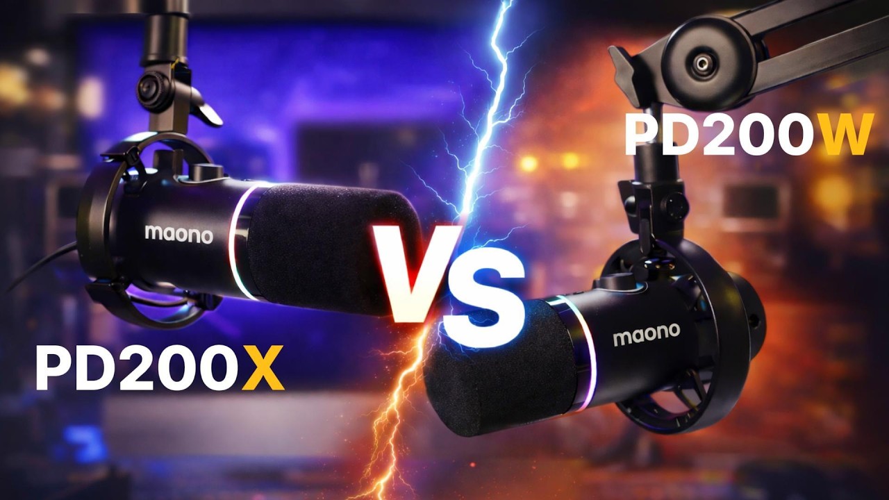 Maono PD200W Hybrid против PD200X – как выбрать подходящий микрофон Maono для вашего стиля работы...