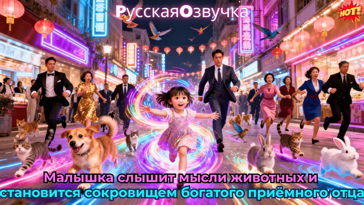 Малышка слышит мысли животных и становится сокровищем богатого приёмного отца