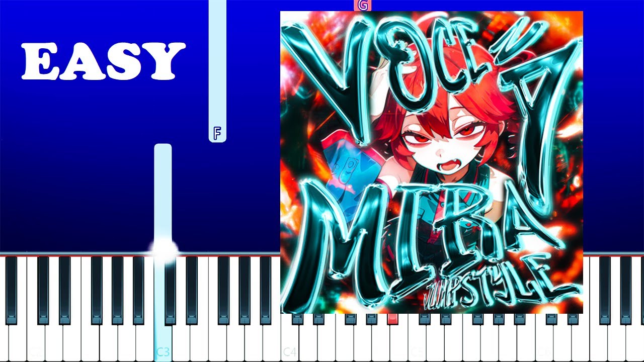 VOCE NA MIRA JUMPSTYLE (Slowed) - Sxilwix, Hwungii, DJ VGK1 (EASY Piano Tutorial)