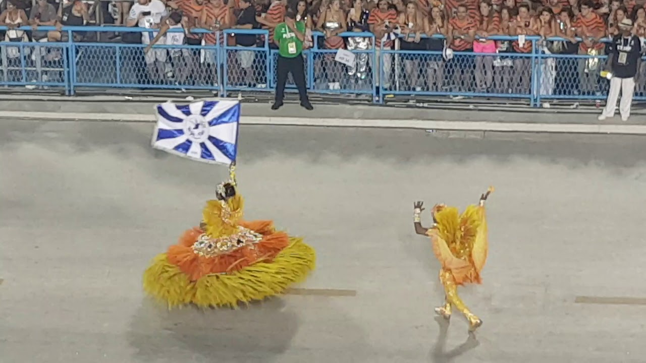 Beija-Flor de Nil&oacute;polis 2020 - Primeiro casal de Mestre-Sala e Porta-Bandeira