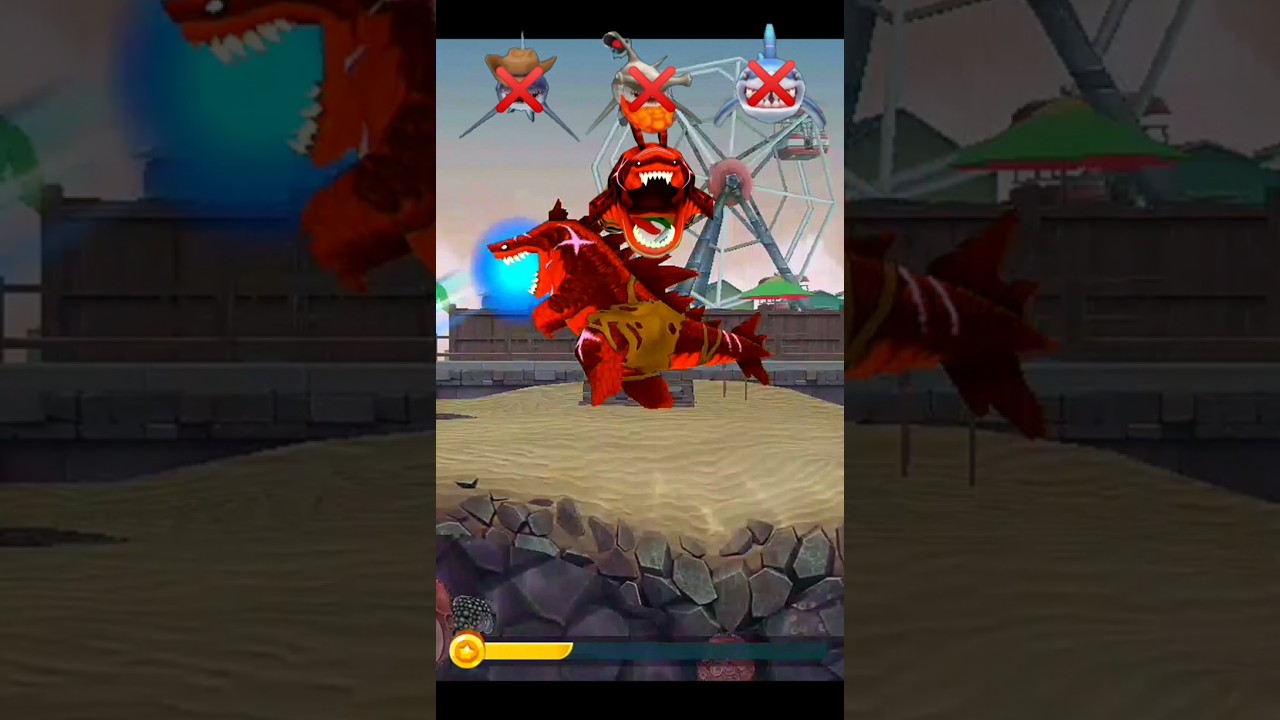 Hungry Shark Evolution Game Play Sharks Vs Sharkjira Skin King 👑