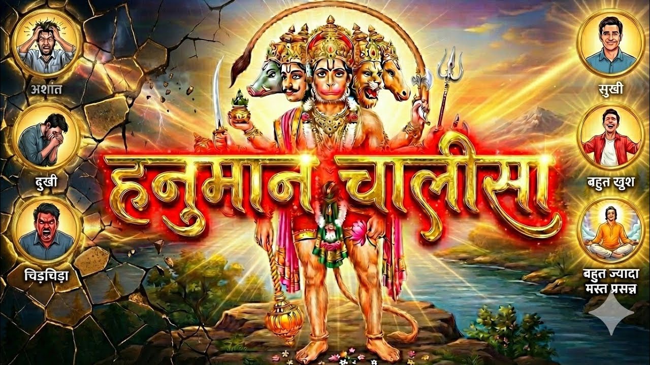 🔥 हनुमान  चालीसा पाठ | 🔥 #hanuman  Chalisa #bhajan #bhakti #hanumanchalisa