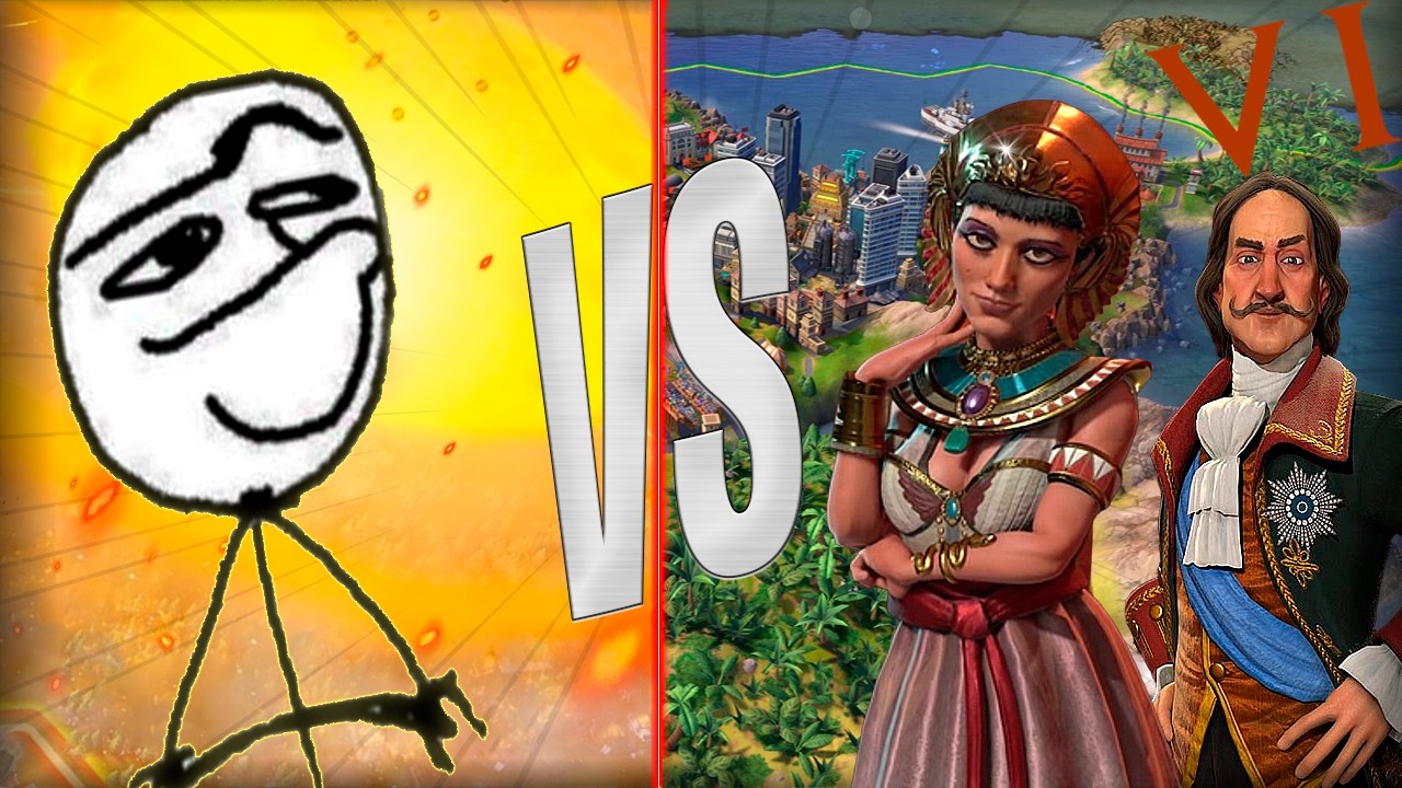 Я сыграл 1 vs 2 игроков - доживу ли до 250 хода? | Civilization 6