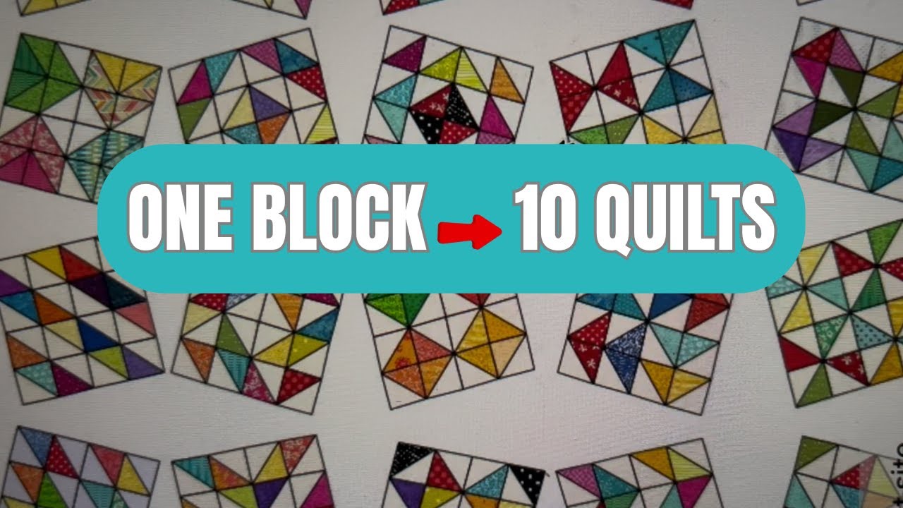 10 Stunning Quilt Patterns From ONE Quilt Block 🤯 | Easy Quilting Design Trick