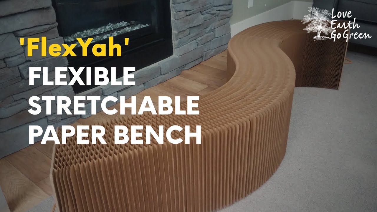 SPACE SAVING, PORTABLE PAPER BENCH | Eco-Friendly Product | FlexYah