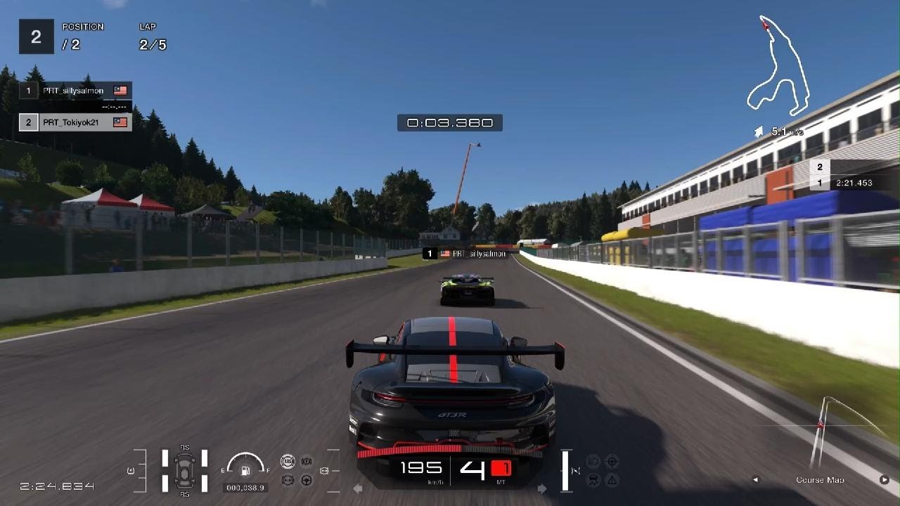 1 Lap Ferrari 296 Gt3 vs Porsche  911 GT3 R
