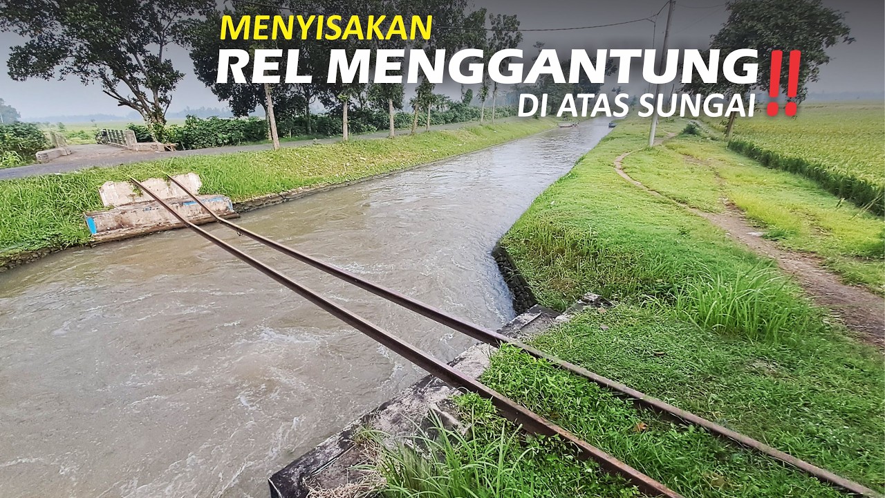 SISA-SISA JALUR KERETA API RAMBIPUJI-LUMAJANG, Batang Rel Menggantung diatas Sungai❗️