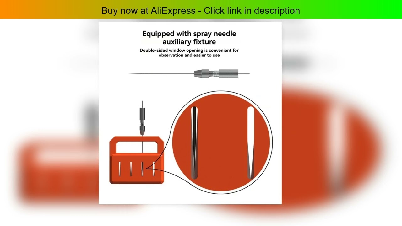 A43I Airbrush Needle Repair and Sharpening Tool Kit - Maintenance & Polishing Accessories for 0.2mm