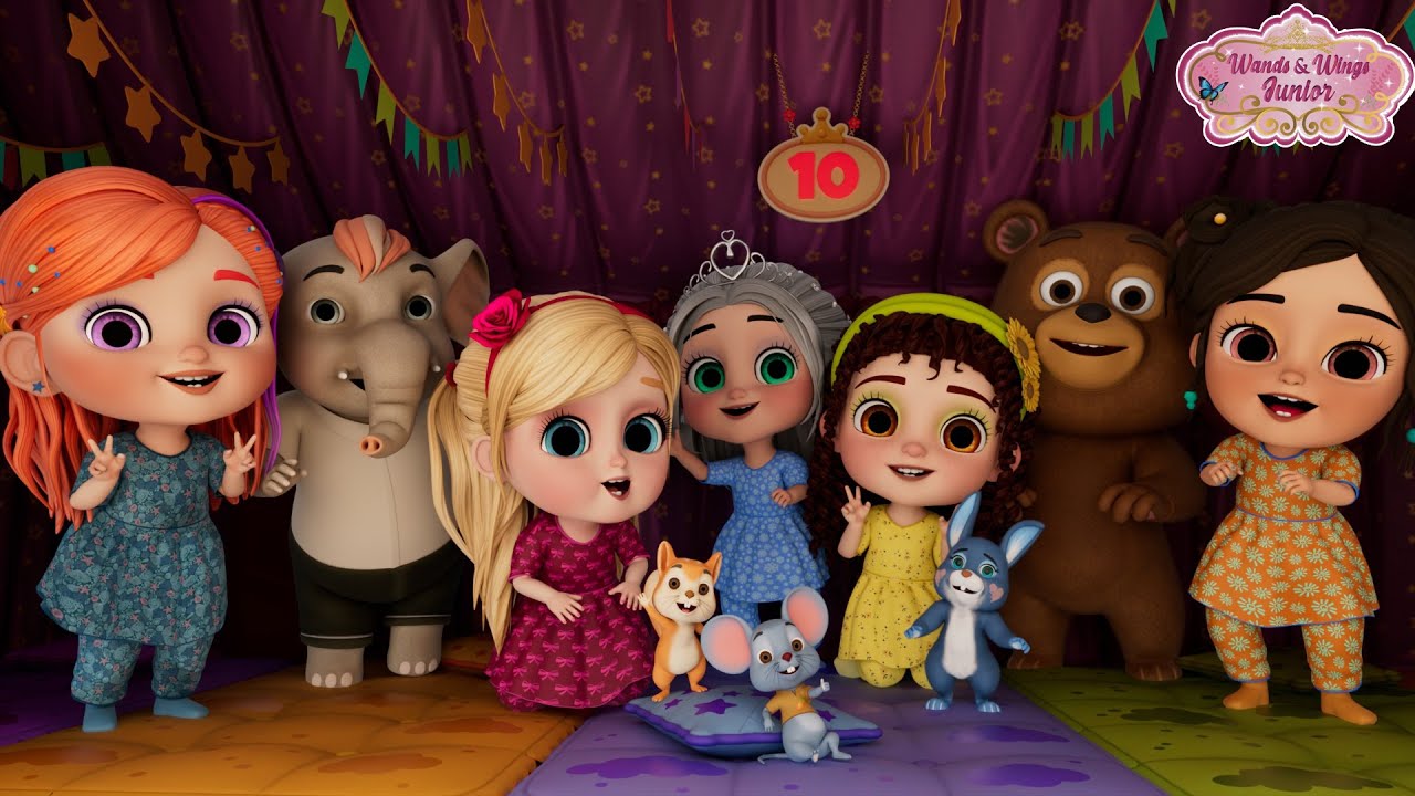 Ten in the Bed (Camping edition) - Princess Nursery Rhymes | Princess Tales