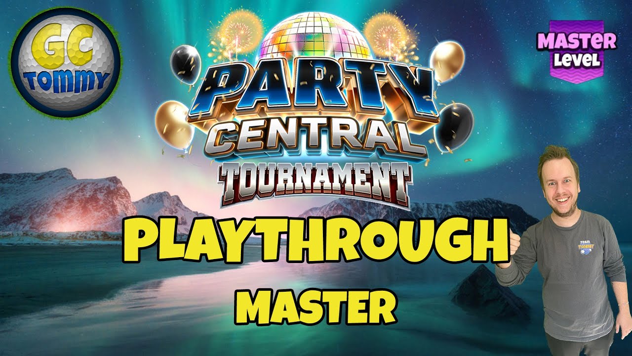 MASTER Playthrough, Hole 1-9 - Party Central Tournament! *Golf Clash Guide*