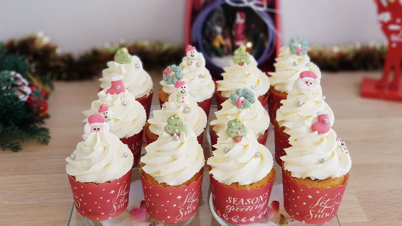 Cupcakes de Noël.