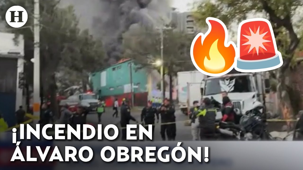 ¡Columnas de humo y llamas! Fábrica de plásticos es consumida por el fuego en San Pedro de los Pinos