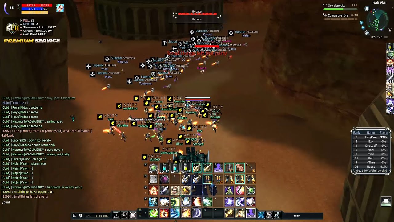 AMITY vs Assassins GVG RF Sea PVP