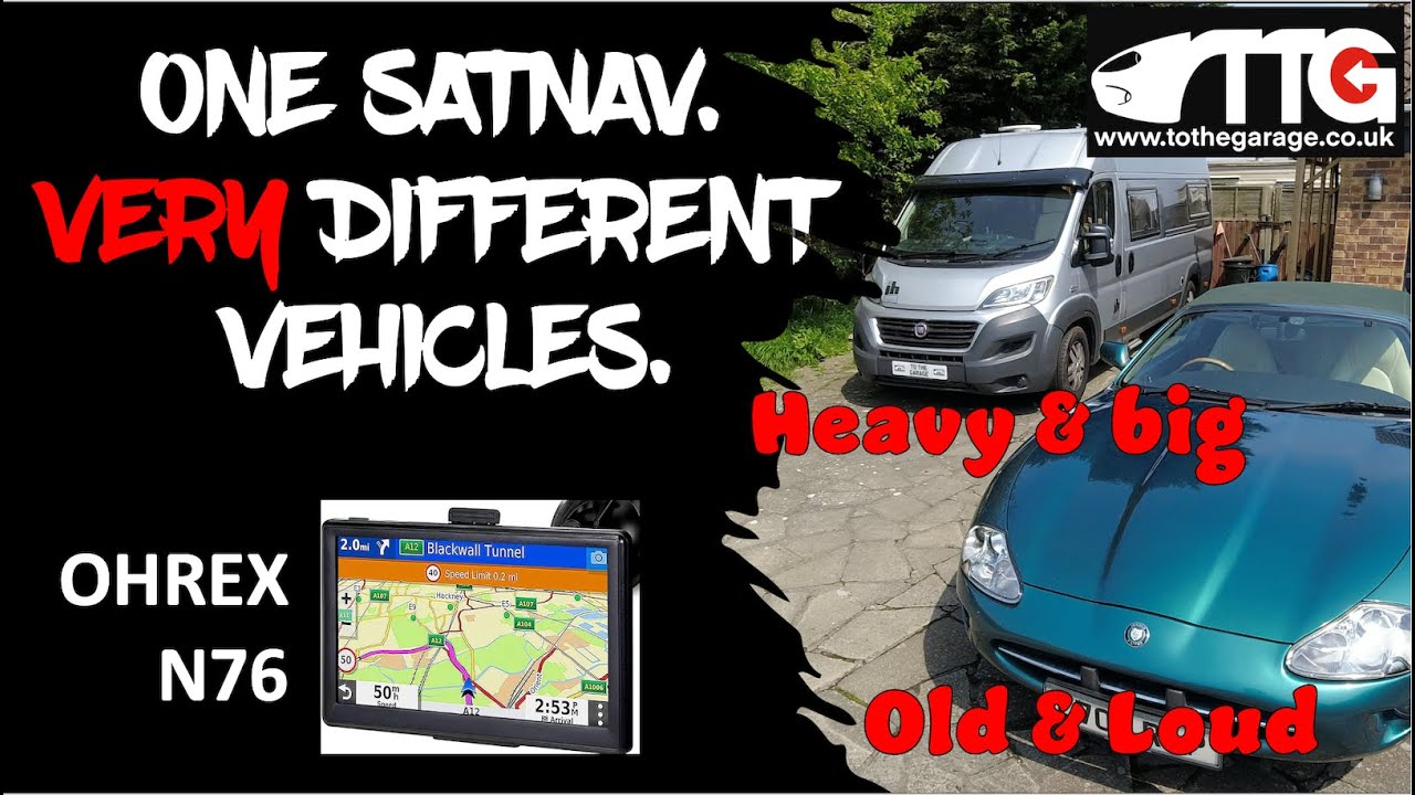 An Affordable Sat nav that will suit almost everyone? OHREX N76 tested in my Jaguar XK8 and Ducato
