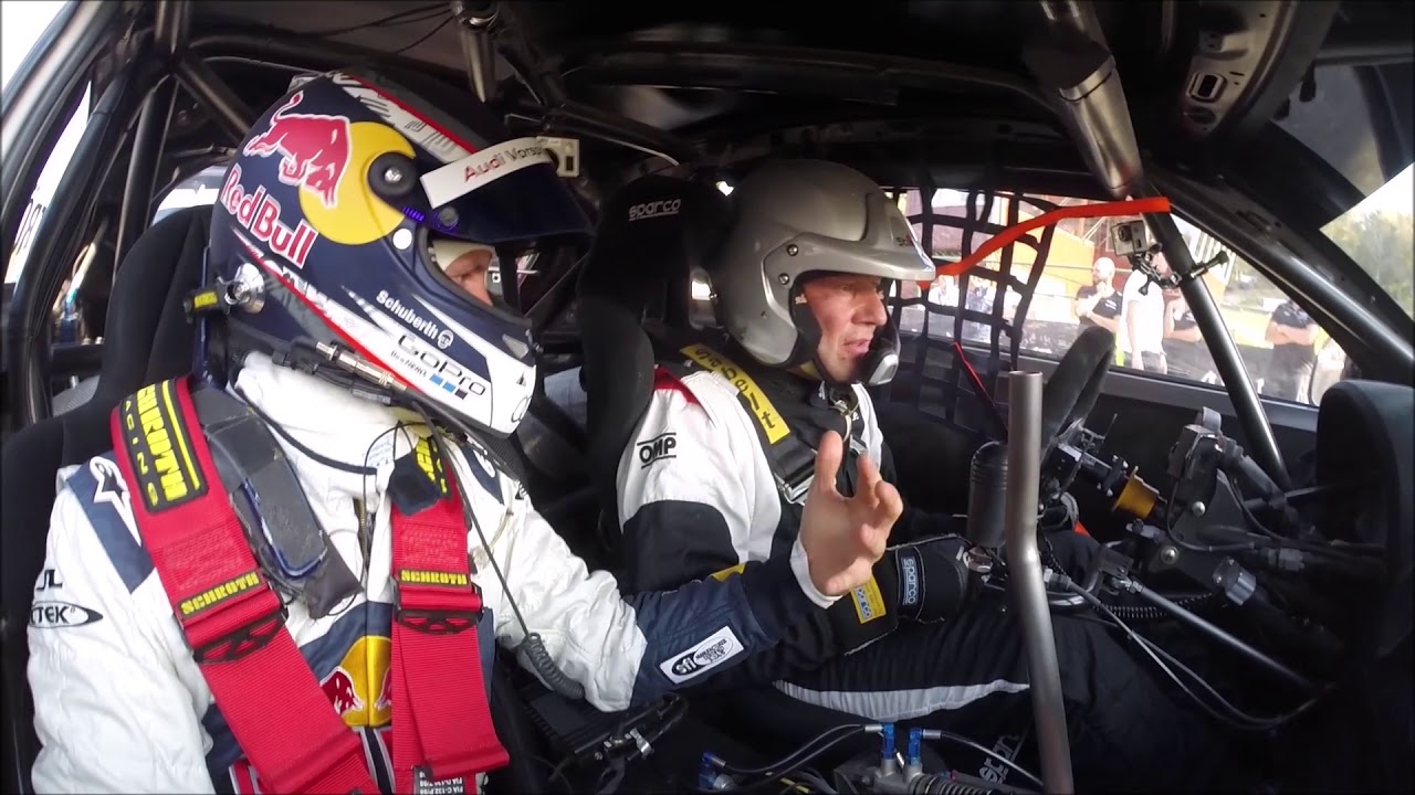 Niki Schelle mit Mattias Ekstr&ouml;m Rallyecross am Estering