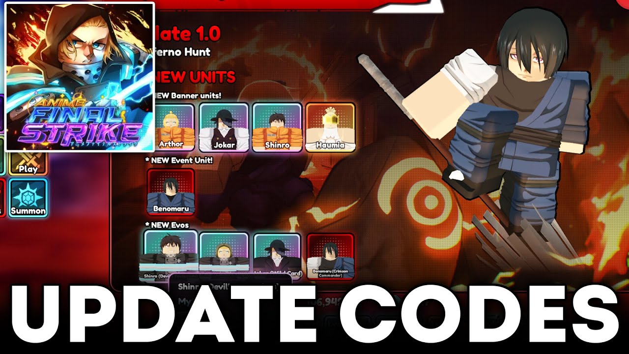 UPDATE HERE! All NEW Codes in Anime Final Strike
