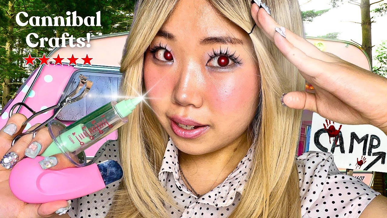 Turning YOU into Makeup & Perfume at CANNIBAL CAMP🥩🪵 ASMR (Educational❓)