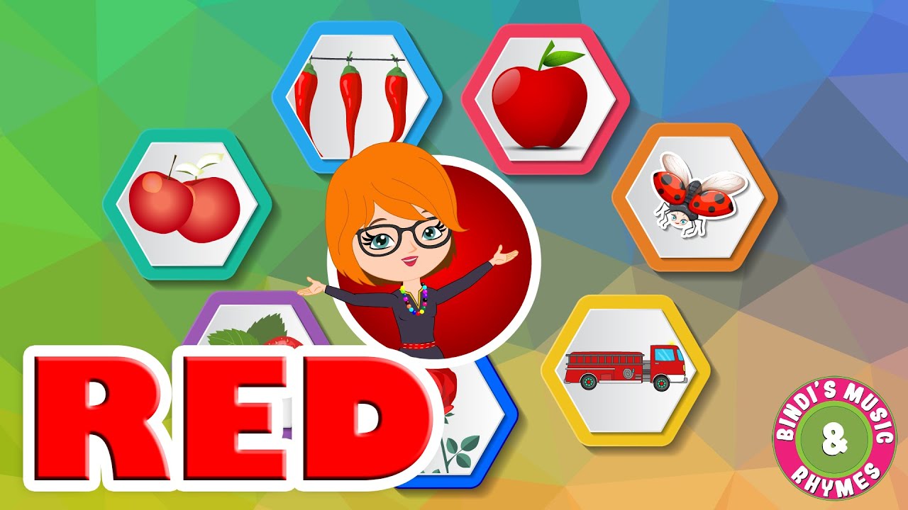 Red Colour Song for kids | Learn Colors | Rhymes for Children | Bindi's Music & Rhymes