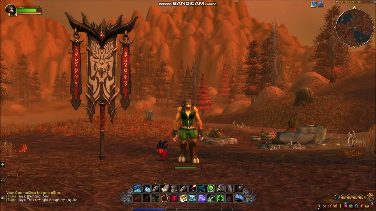 World of Warcraft attempting to enter Scourge Territory with an Undead Costume